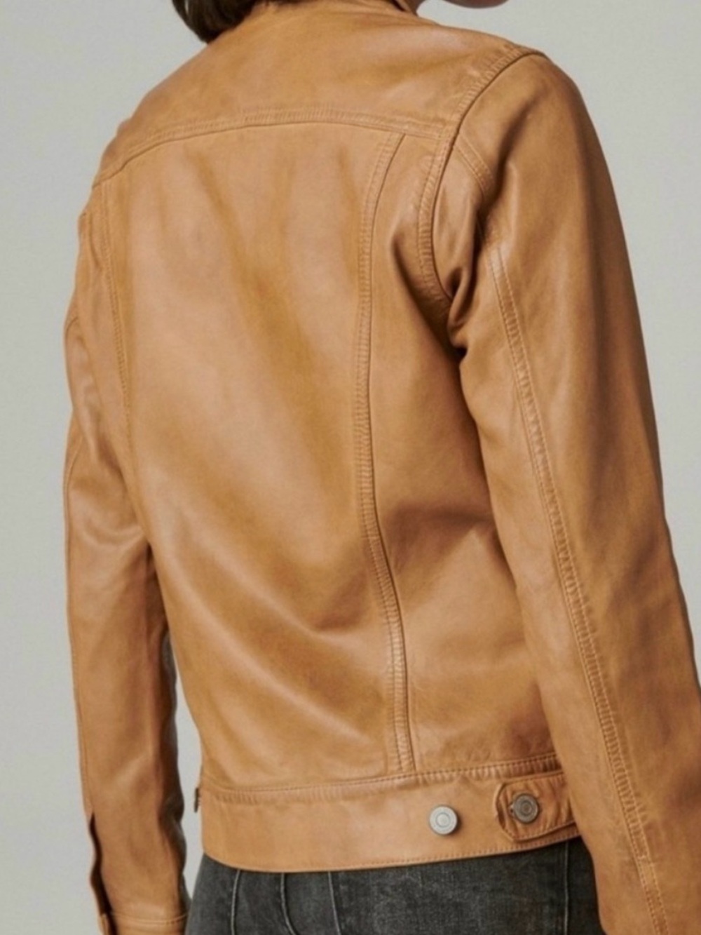 Lucky Brand Brown Leather Jacket, size M, like new - Picture 5 of 5